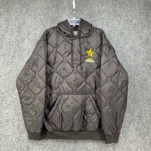 Woobie Gear Hoodie Black Puffer Pullover Men’s Large Army Reserve Ripstop Nylon